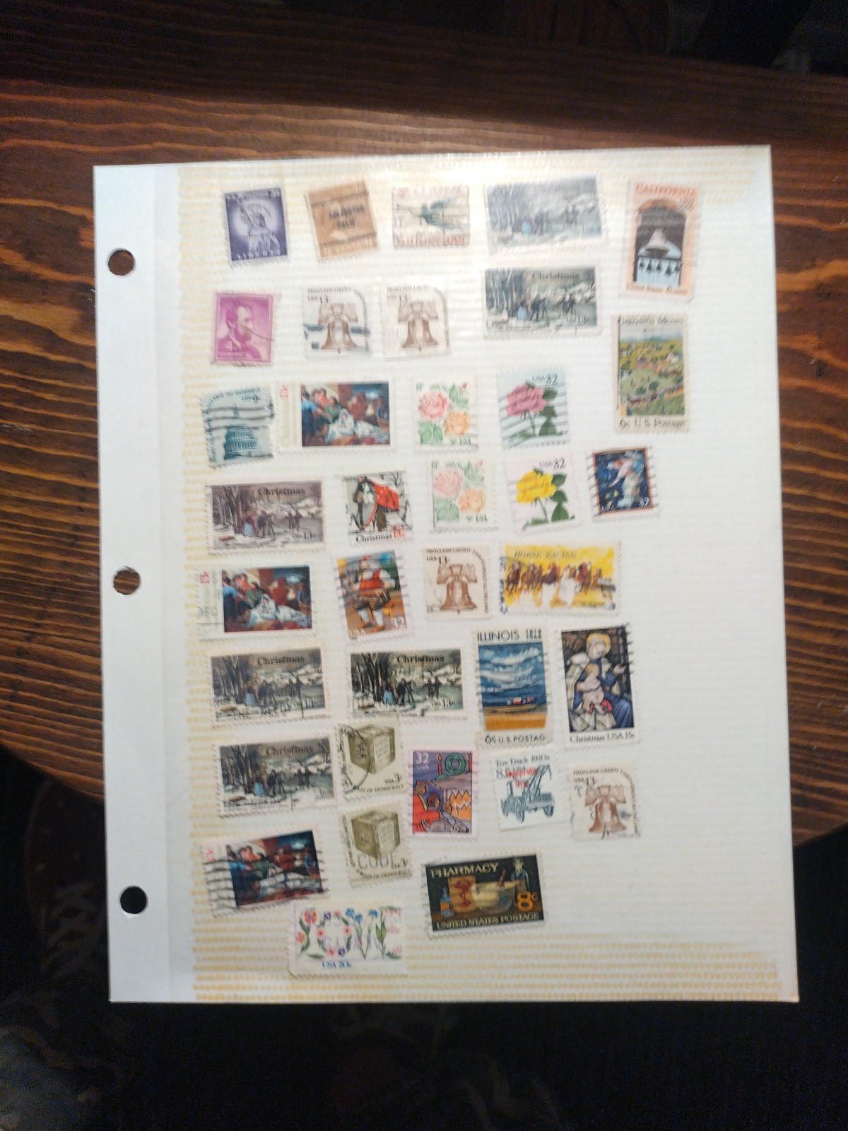 Postage stamps from