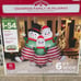 6ft Pajama Snowman Family Inflatable