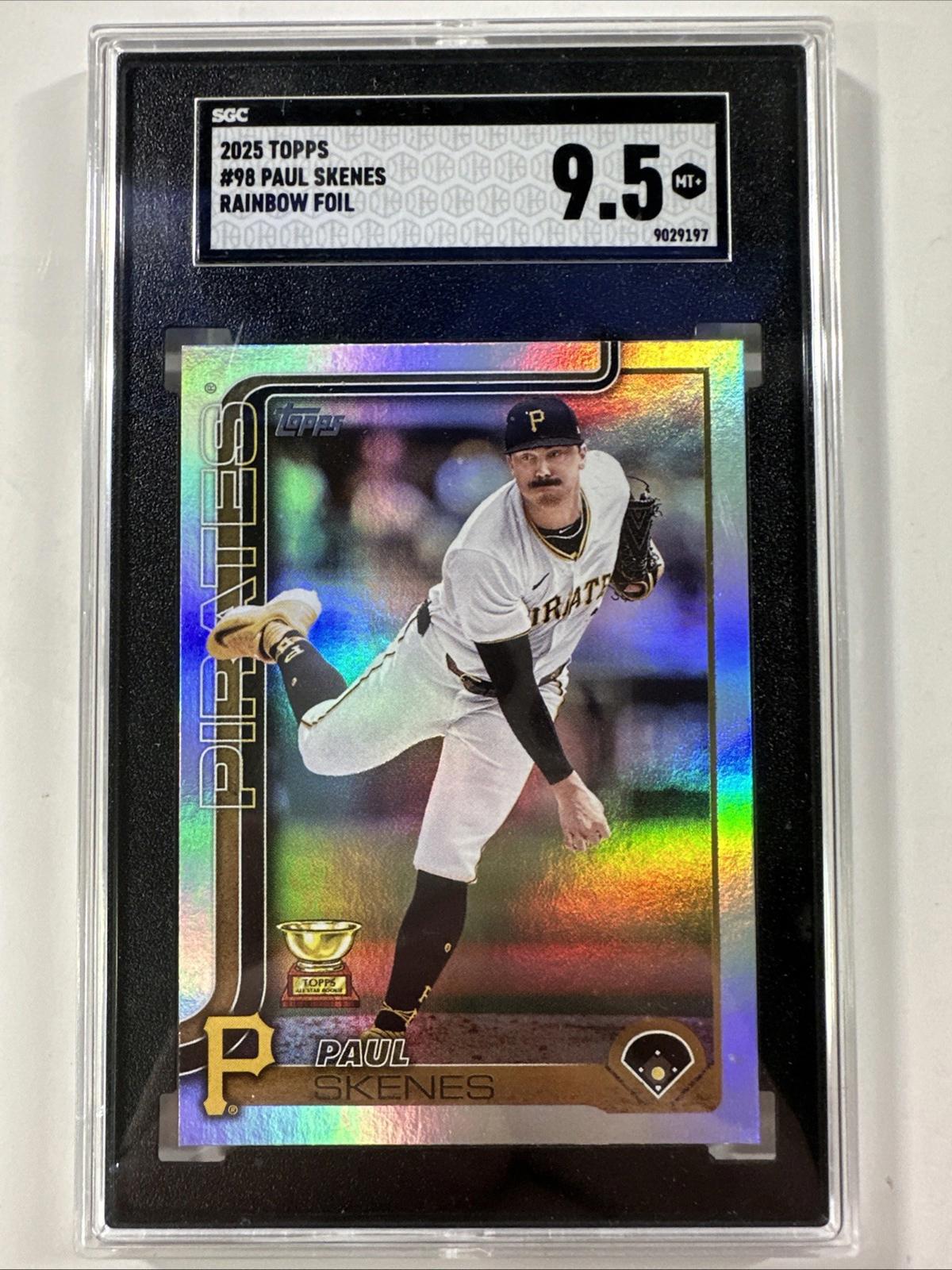 2025 Topps Paul Skenes #98 Rainbow Foil SGC 9.5