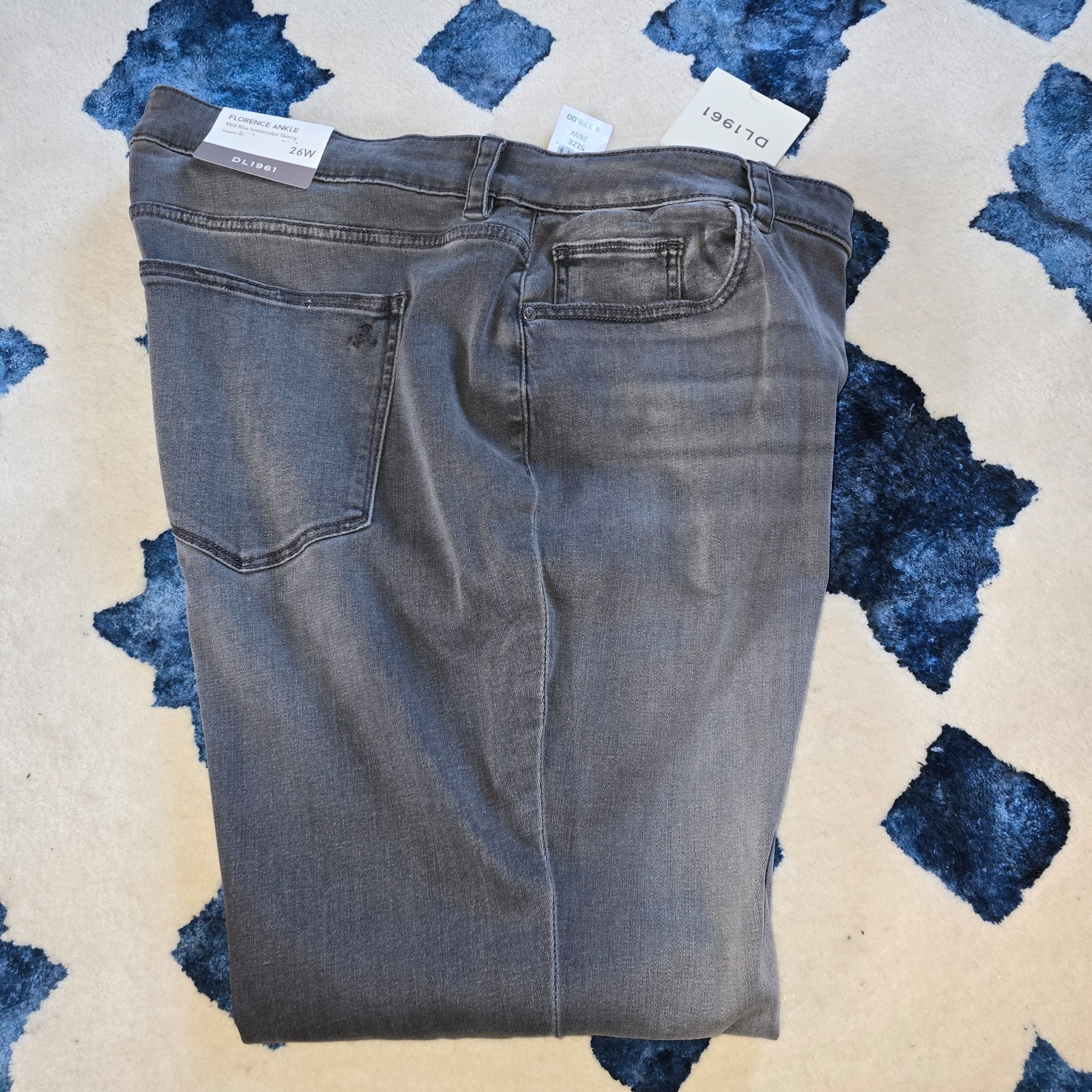 DL1961 Anthropologie Florence Ankle Mid-rise instasculpt skinny jeans plus size