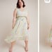Anthropologie watercolor maxi dress