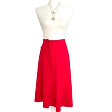 Vintage 80s Premiere Lightweight Wrap Skirt Sz S/M