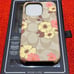 Coach iphone14 pro case in signature canvas with floral print