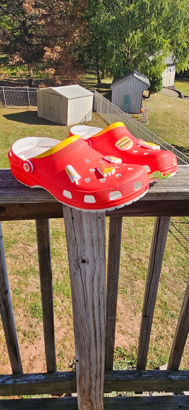 McDonald's × Crocs Classic Clog French Fries Red Size 11 Men New