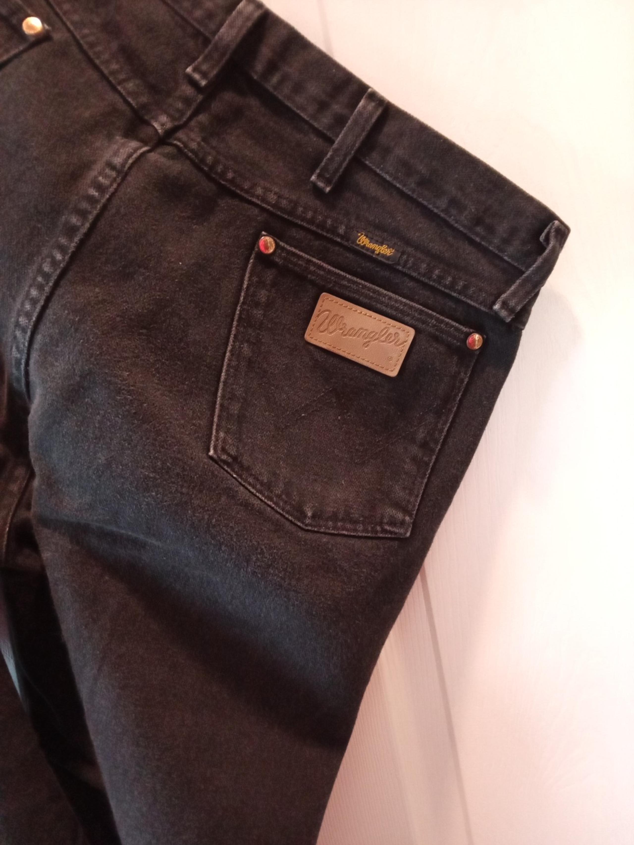 Black Wrangler Jeans 36/36 Baggy Loose