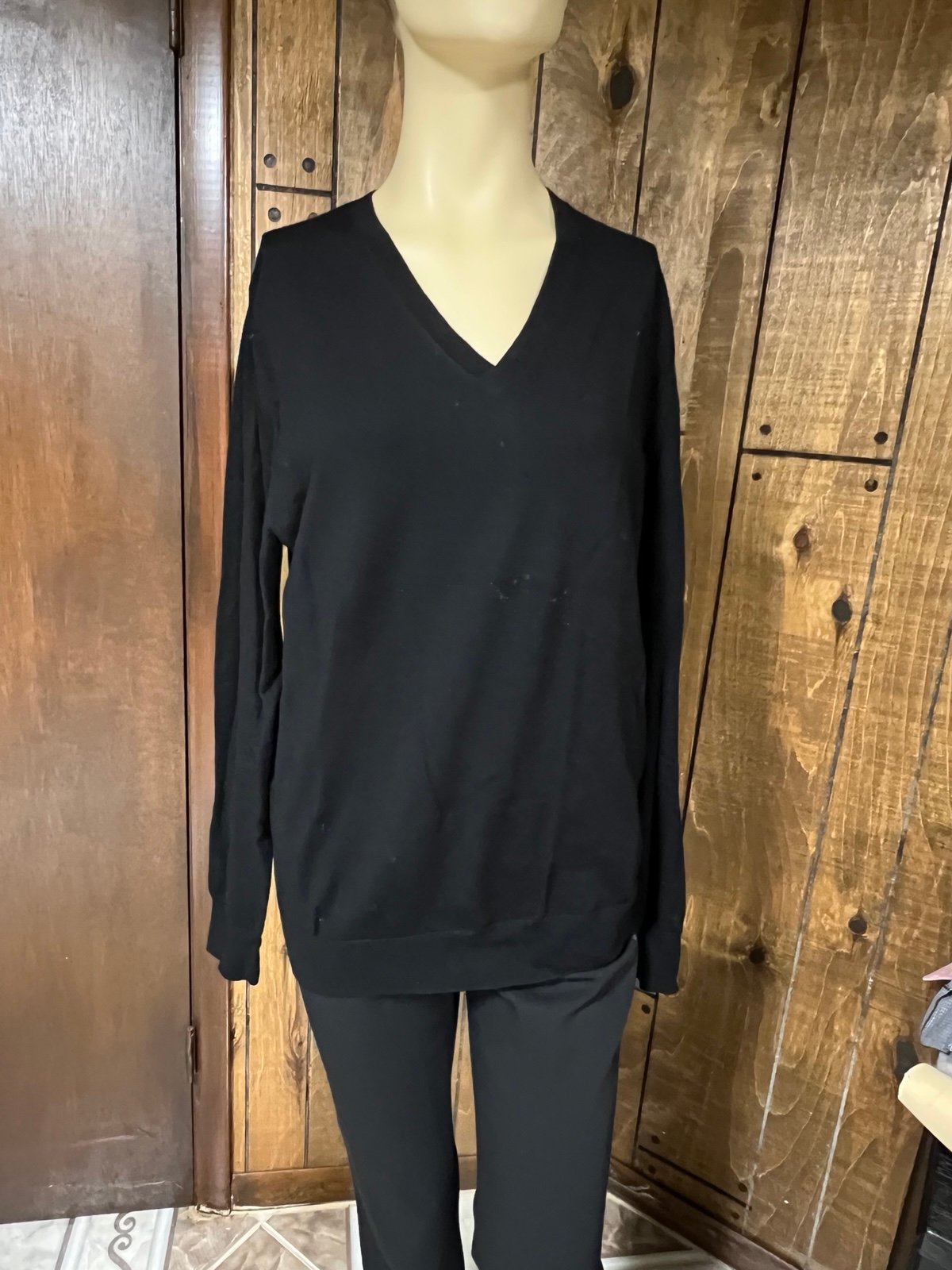 Burberry Black Wool Sweater