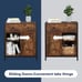 NEW Bathroom Storage Cabinet w/ Double Sliding Doors 1 Big Drawer, Rustic Brown