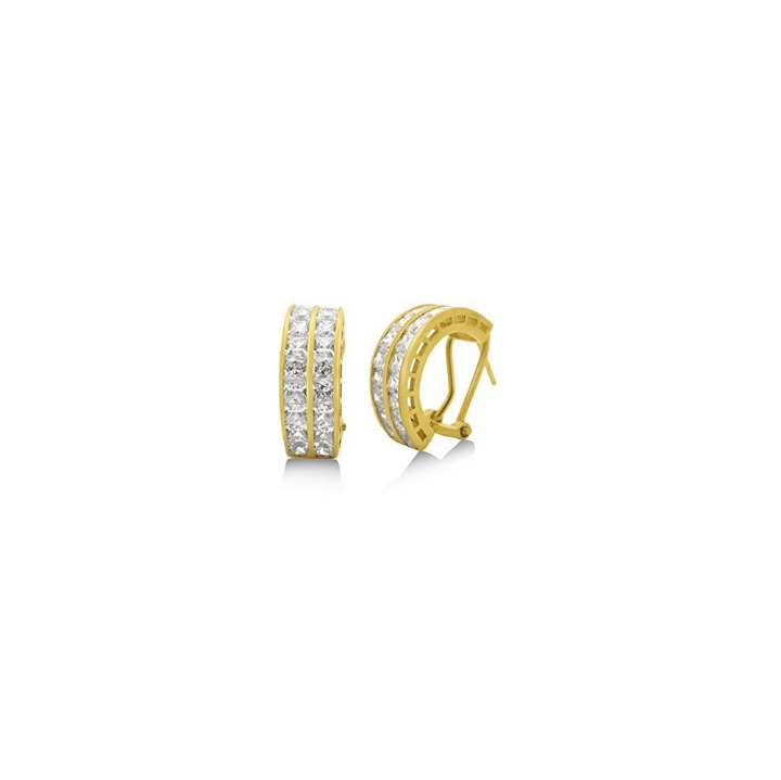 Vermeil Channel Earrings