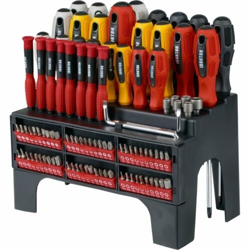 Screwdriver Set Rack Storage Racking Bit - 100-Pc. New