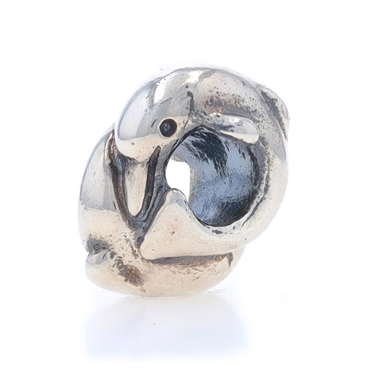 Trollbeads Dolphins Charm - Sterling Silver 925 Ocean Life 11214 Bead LX4841
