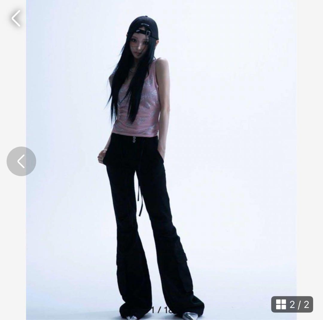 通販 激安 Melt the ファッション 通販生活 lady cargo flare pants. パンツ