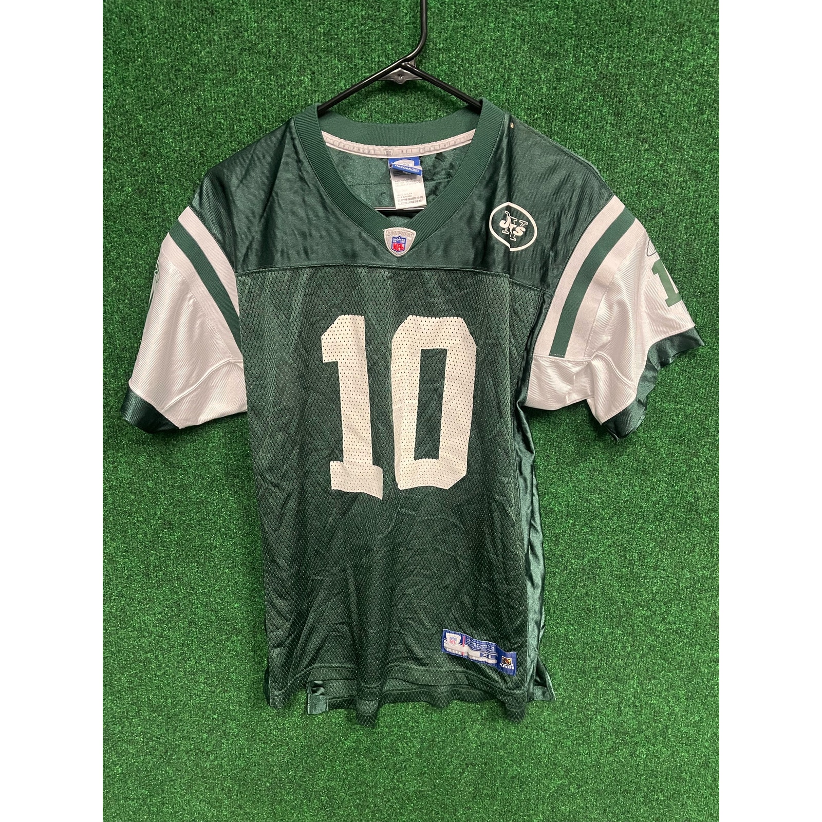 Youth New York Jets Chad Pennington Green & White Jersey Sz XL Unisex NFL