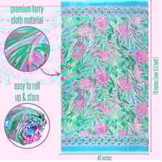 lilly pulitzer beach towel 40x70”
