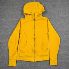 Lululemon Scuba Full Zip Hoodie Women's 6 Yellow Gym Athletic Workout Jacket