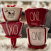 NEW Rae Dunn Valentines Measuring Cups Set of 3 Hearts Pink Red