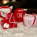 NEW Rae Dunn Valentines Measuring Cups Set of 3 Hearts Pink Red