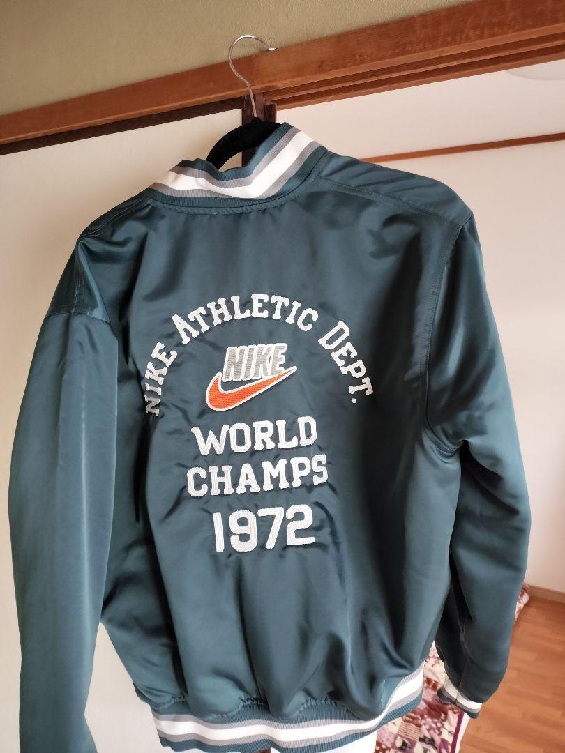 Nike varsity jacket, dark green, 1972 World Champ.