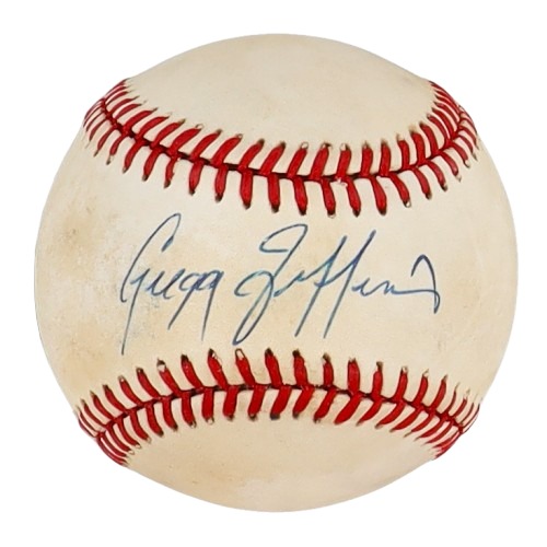 Greg Jeffries New York Mets Signed ONL Baseball in Cube (Beckett)- Free Shipping