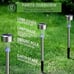 12 Pack Stainless Steel LED Landscape Lighting Outdoor Solar Light -Multicolor