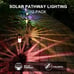 12 Pack Stainless Steel LED Landscape Lighting Outdoor Solar Light -Multicolor