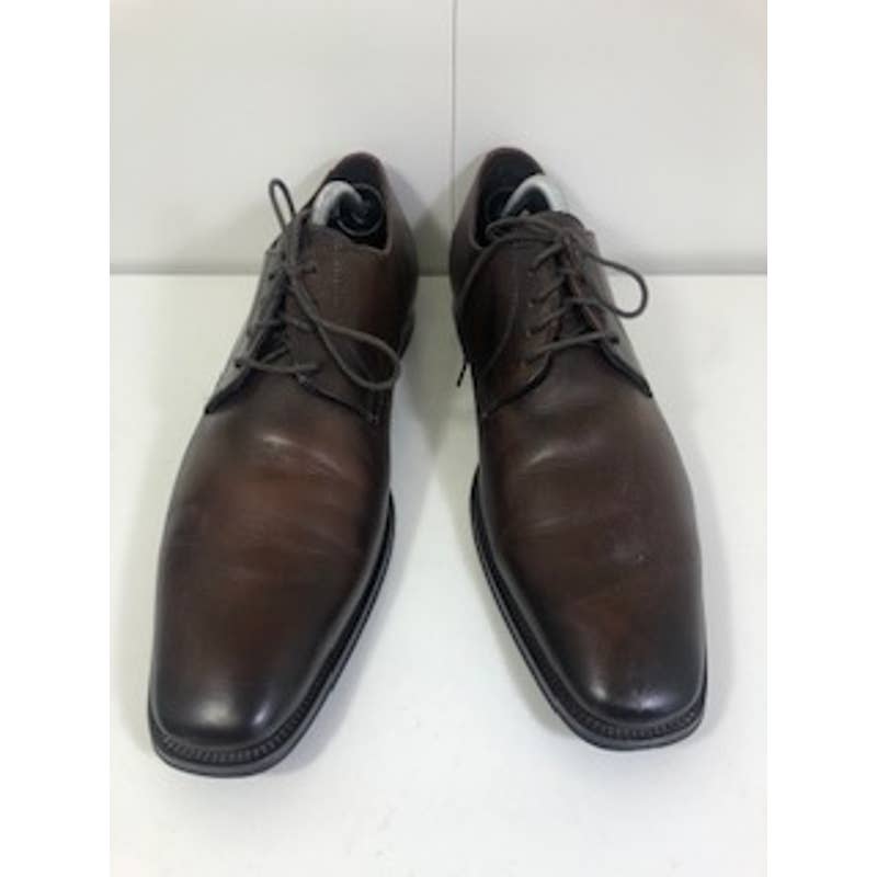 To Boot New York Leather Square Toe Lace-Up Oxford Dress Shoes Brown US 10.5
