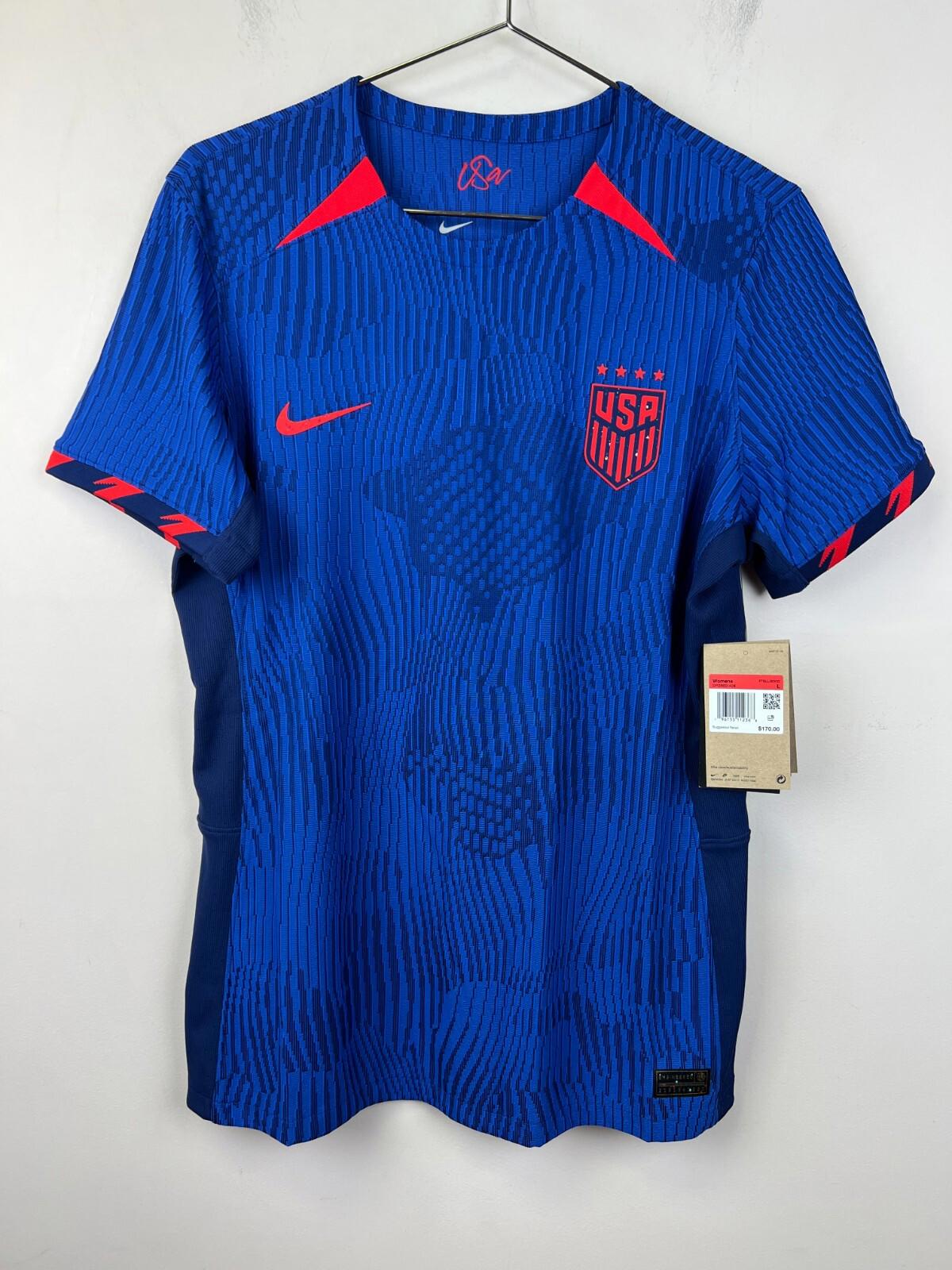 Nike USWNT 2023 Home Authentic Jersey DR3860-406 Womens L Slim Fit Blue USA NWT
