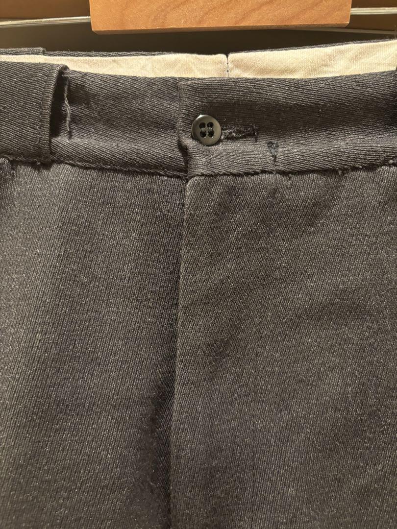 60s 70s Whipcord Black Work Pants