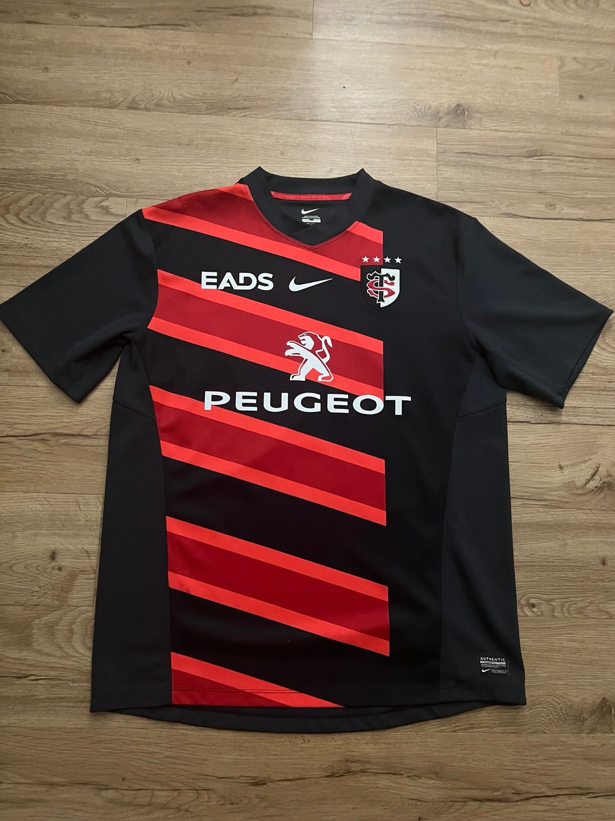 Jersey Stade Toulouse Vintage 2012 Rugby Nike Home
