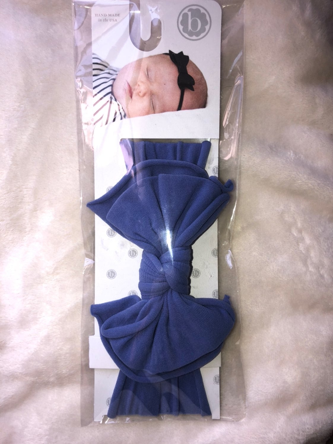 Baby bling blueberry FAB bow