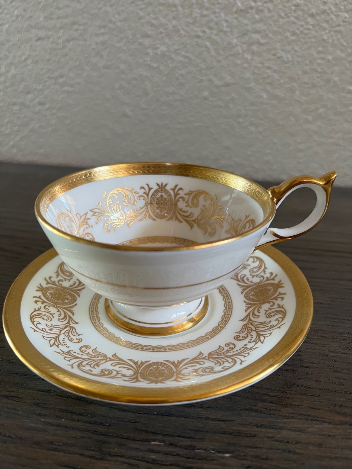Aynsley Teacup and Saucer - Imperial Gold