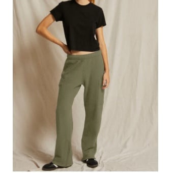 NWT PerfectWhiteTee KELLY FLEECE CARGO PANT size large