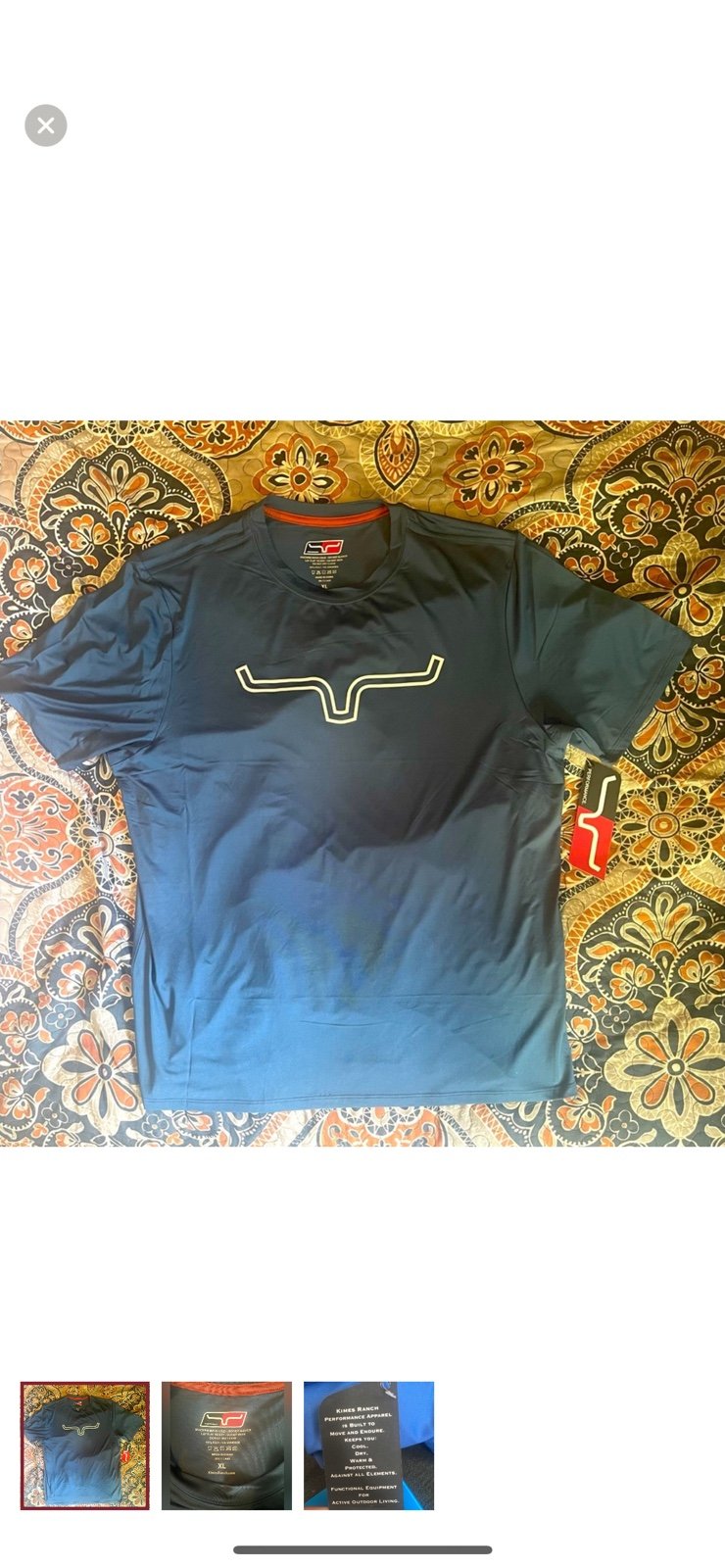 New with tags mens KIMES RANCH performance shirt SIZE XL