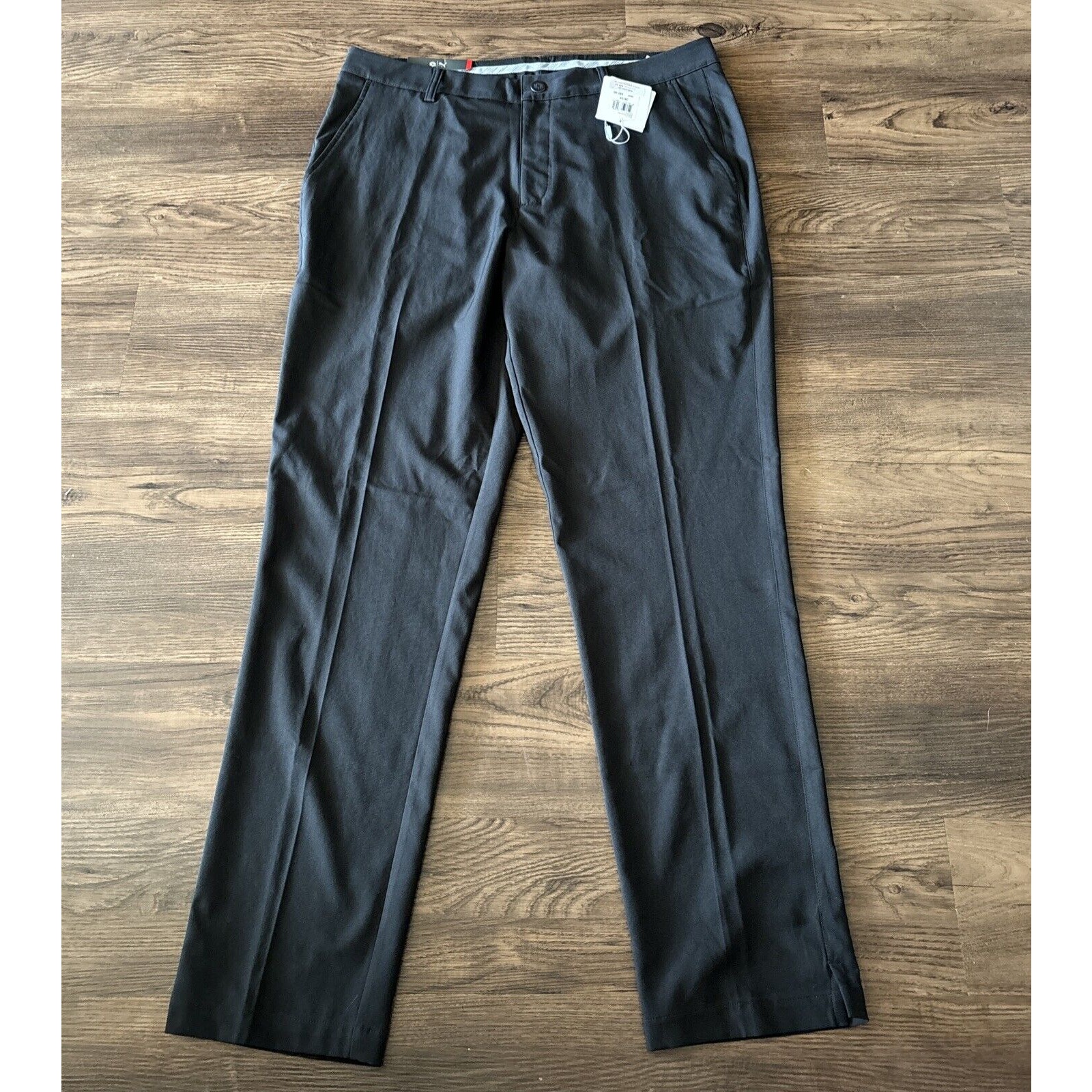 Puma Black Essential Pounce Performance Tech Golf Pants Chino Men’s Sz 36/34 NWT