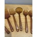 Vtg Lot- 7 UltraTemp Amber Kitchen Utensils - Robinson Knife Co-Made in USA
