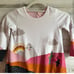 Catimini Girls 4Y Cotton Novelty Print Long Sleeve Bubble Dress Pink Ivory