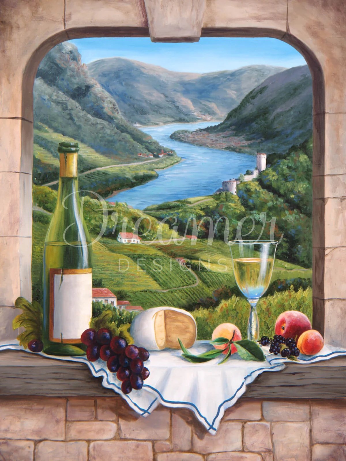 Dreamer Designs RHINE WINE MOMENT By Barbara Felisky Diamond Painting Kit SEALED