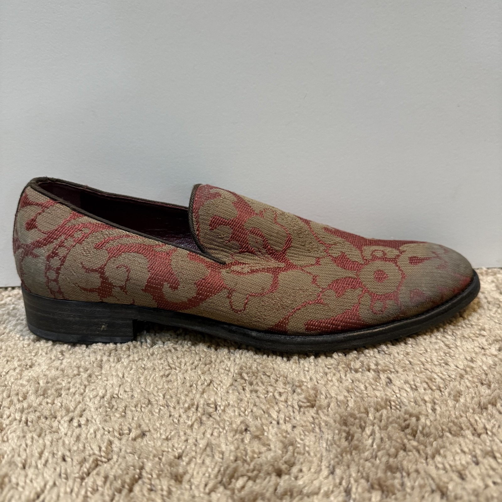 Dolce & Gabbana Shoes Mens Size 5.5 Brocade Loafer Slip On Made Italy Formal