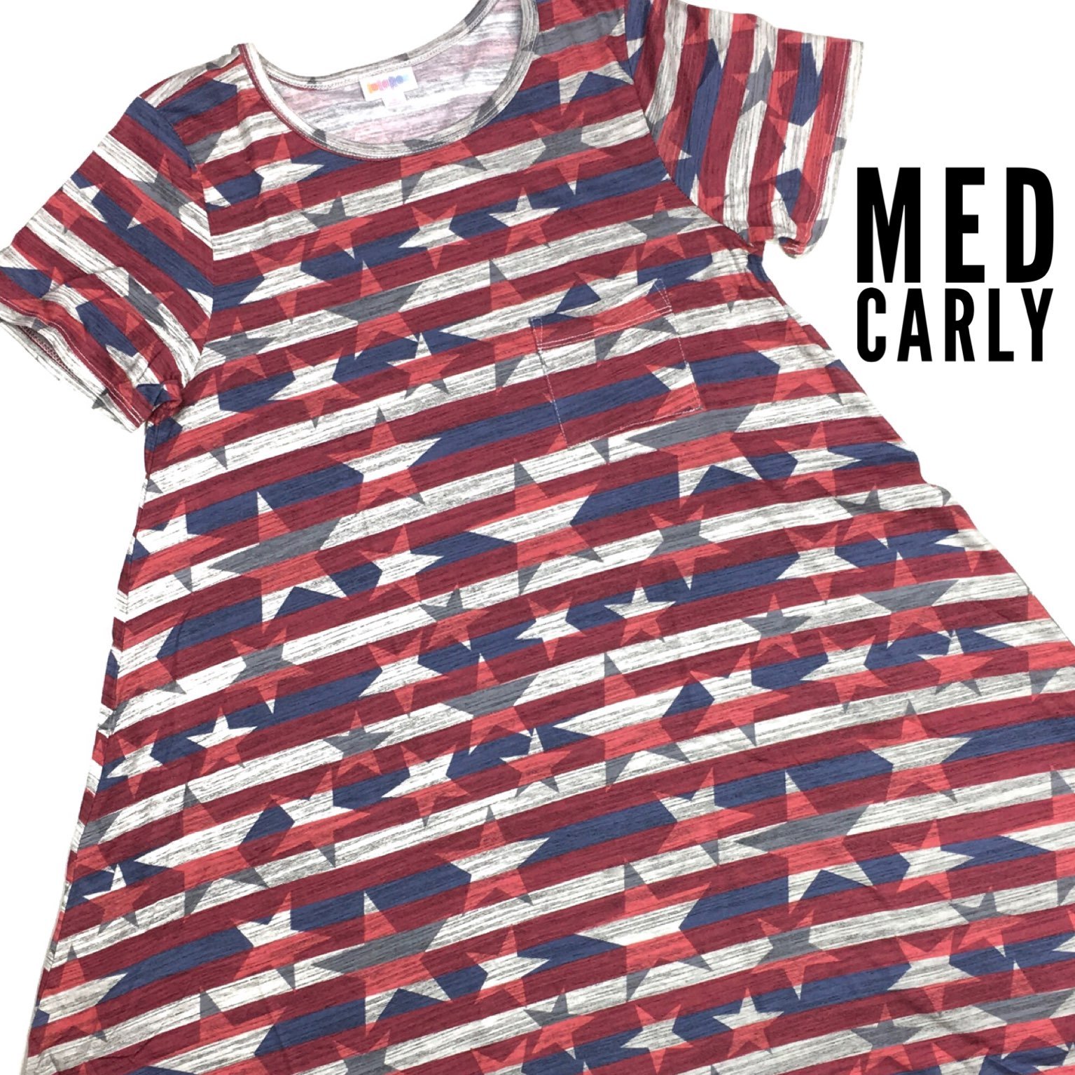 NWT Lularoe American Dreams Carly Med