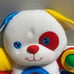 Vintage Fisher Price Busy Bunny Rabbit Bear Plush Baby Toy 17 Rattle