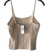 NWT Roxy Dream Sign Rib Knit Sweater Tank L