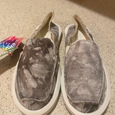 Sanuk x Grateful Dead Vagabond ST Tie Dye Hemp Casual Shoes Size 5 Women NWT