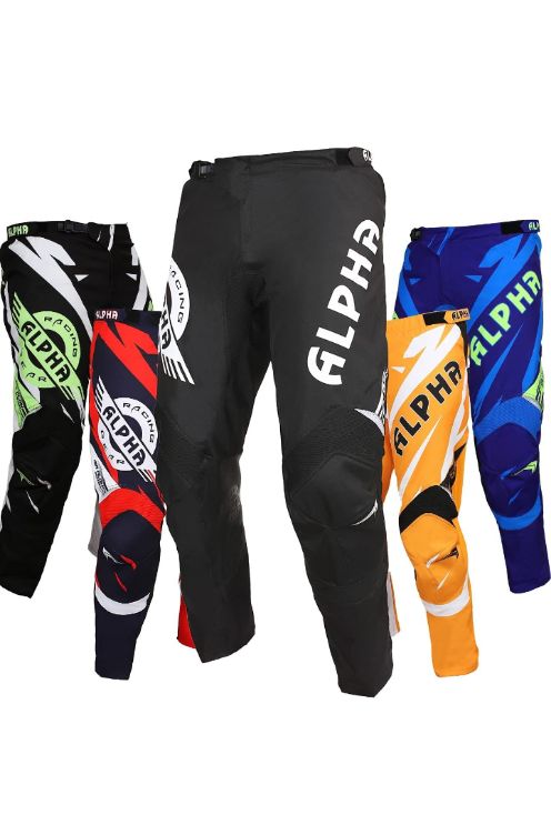 ALPHA Cycle Gear Motorcycle Riding Pants (Fully Padded)