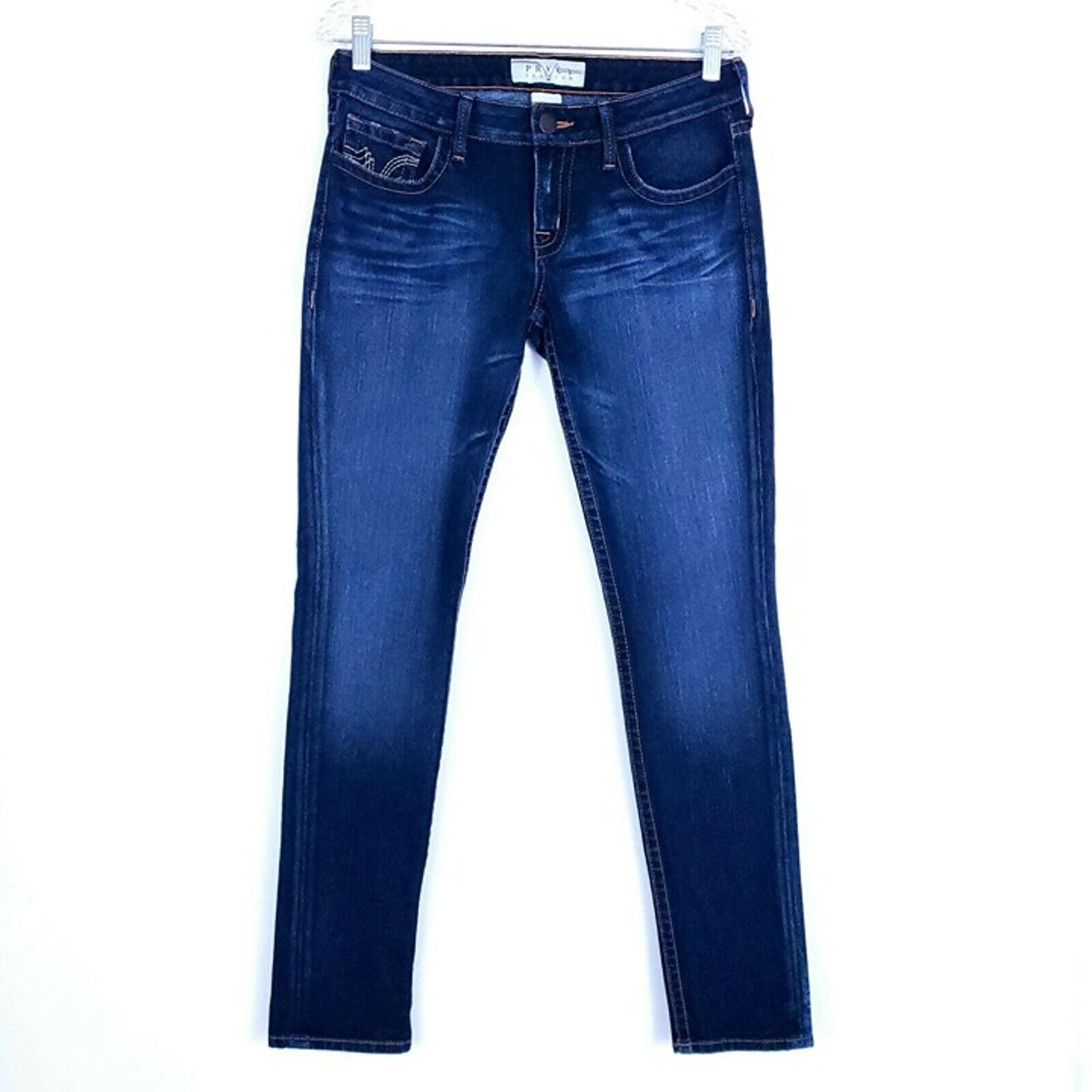PRVCY Premium Women Jean Skinny Low Rise Color Blue Size 28 (30x31)