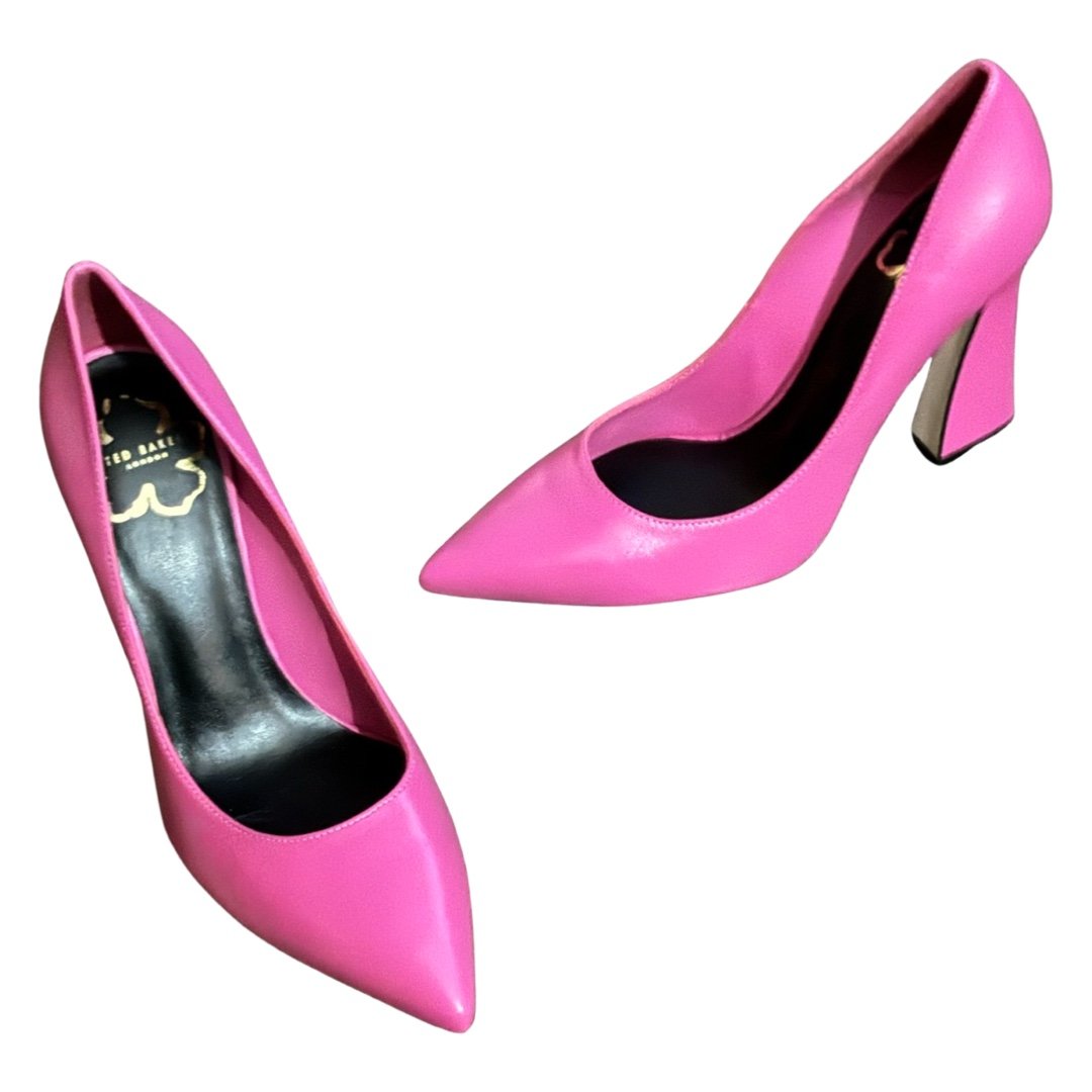 Ted Baker Telma leather dark pink cout heels size 6