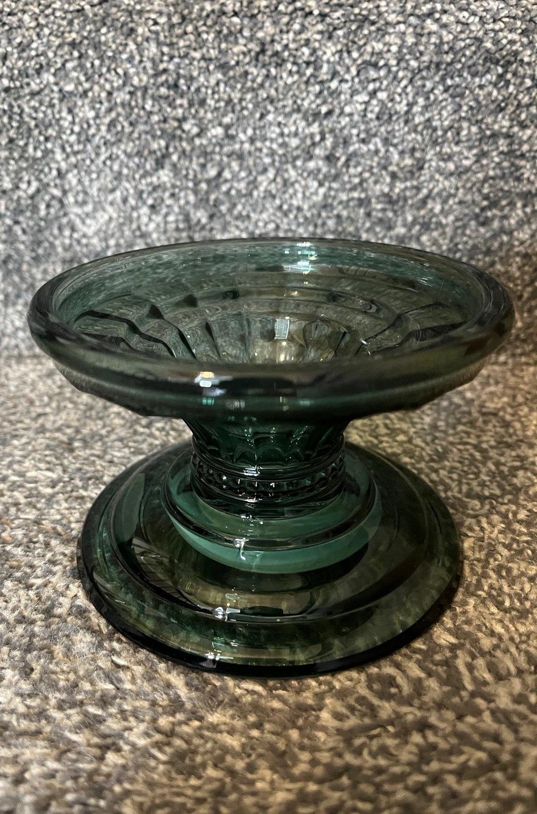 Glass candle holder