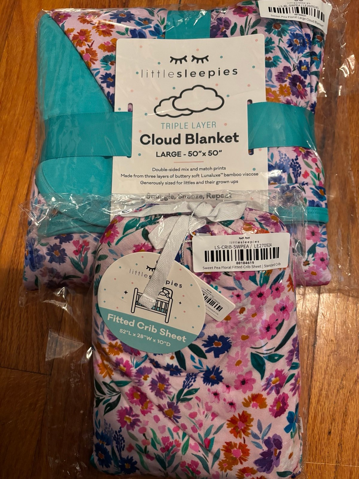 Little sleepies sweet pea bundle RESERVED