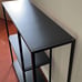 Brand New Black Console Table with Storage Rack