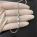 14k white gold 925 egyptian cross chain