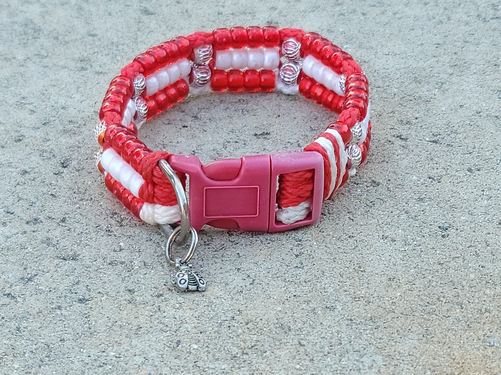 Custom Handmade Beaded Bling Dog Collar