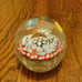 Vintage large Murano facited millefiori glass paperweight